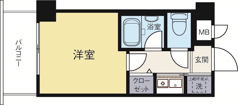 ピュアドーム日赤通り 406号室 間取り