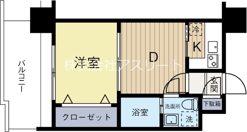 エステートモア平尾センティモ 911号室 間取り