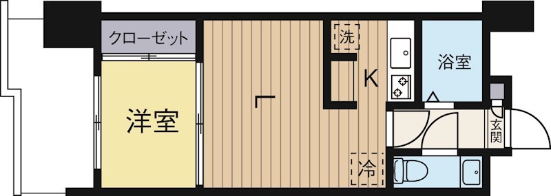 エステートモア薬院ネスト 1005号室 間取り