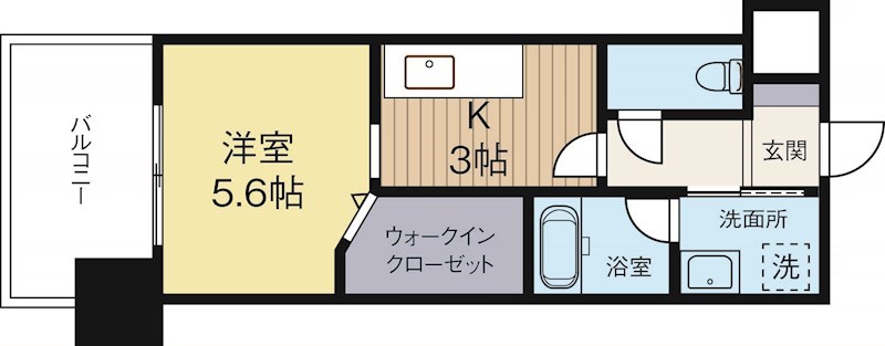 ラファセグランビア博多 203号室 間取り