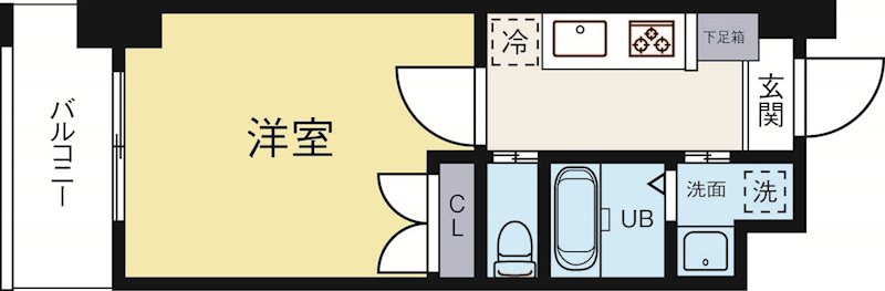 No.102CLUBORIENT 905号室 間取り