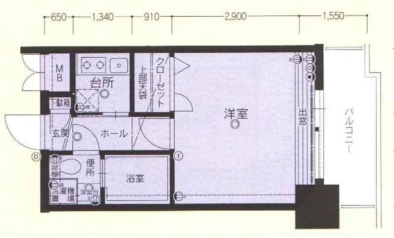 エステートモア西公園 308号室 間取り