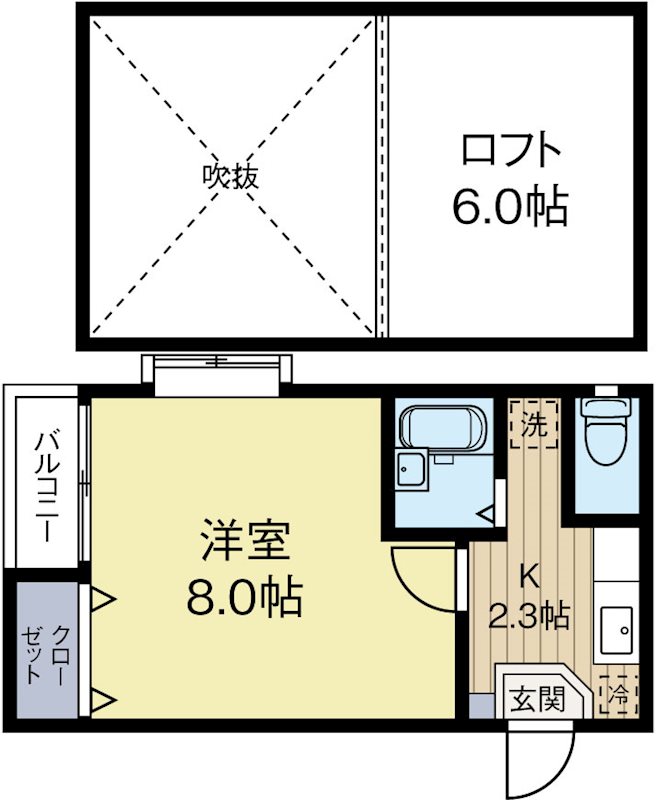 ポラリス美野和 205号室 間取り