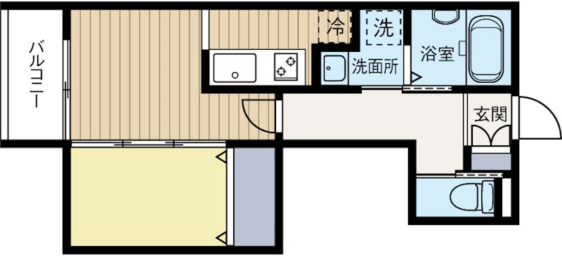 Magnolia 203号室 間取り