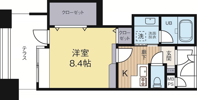 アイビースクエア 706号室 間取り