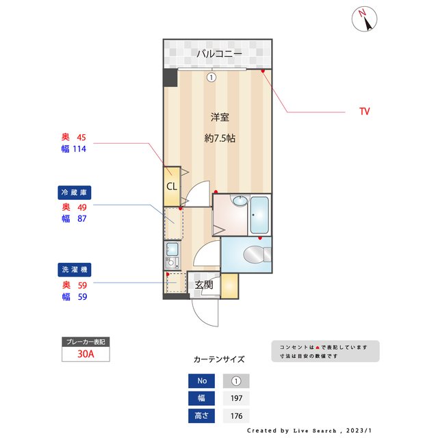 セゾンドヴィラ平尾 911号室 間取り