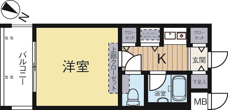 ダイナコート平尾山荘通り 502号室 間取り