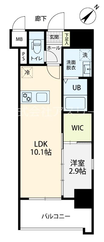 S-room美野島 502号室 間取り