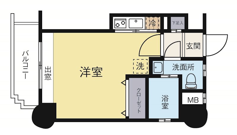 エステートモアイーストパーク 207号室 間取り