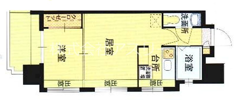 エステートモア薬院ネスト 306号室 間取り