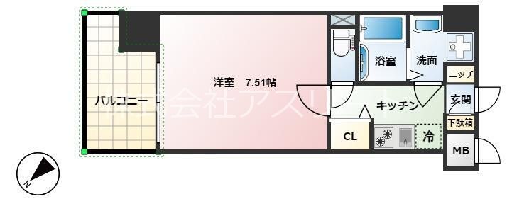 サヴォイヴァンベール 1504号室 間取り