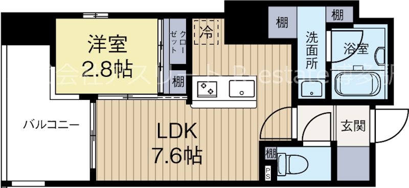 レジデンシャルヒルズリバープレイス 601号室 間取り