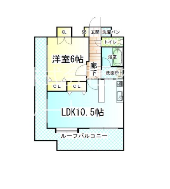 クリエート駅南 1303号室 間取り