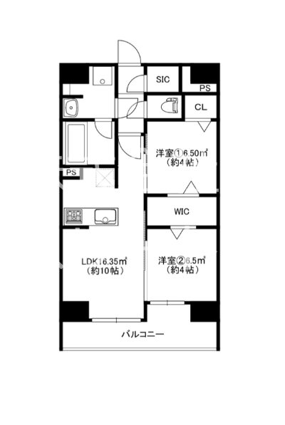 モダンパラッツォSouth薬院 302号室 間取り