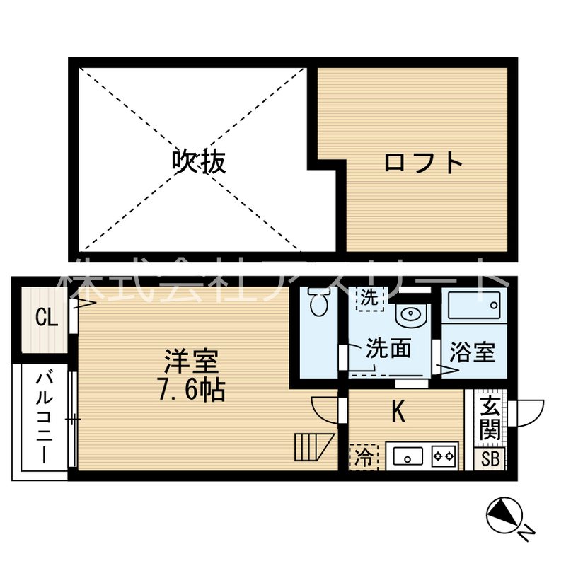 スカーレット吉塚 203号室 間取り