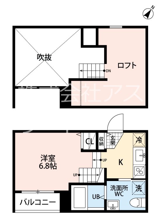 グランソレイユ竹下駅前 101号室 間取り