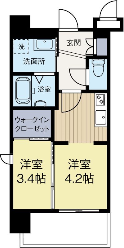 サヴォイグランデウォーターサイド 1312号室 間取り