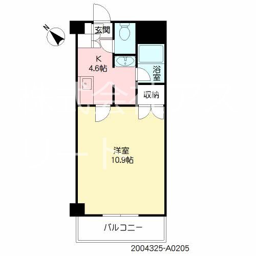 ルノアス博多 605号室 間取り