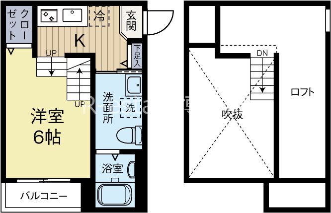 MRK箱崎 105号室 間取り