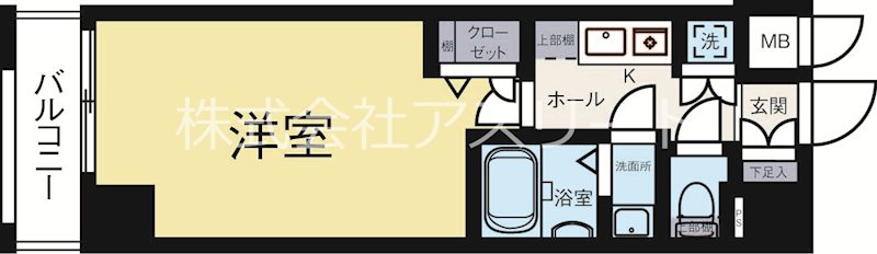 ピュアドームパラジオ博多 902号室 間取り