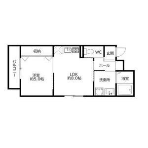 ラルーチェyn 301号室 間取り