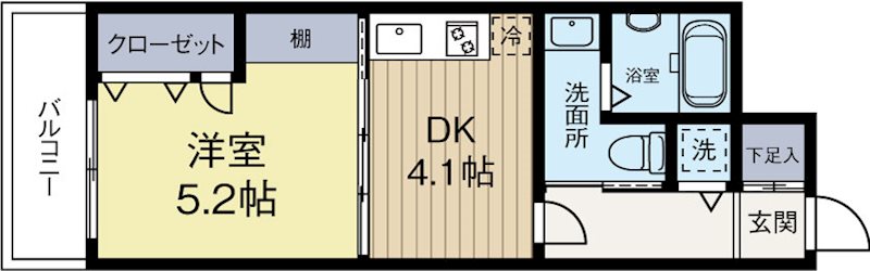 アイセレブ天神東 202号室 間取り