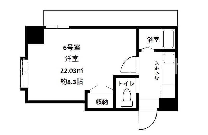 アリビオ百年橋通り 807号室 間取り