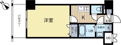 エンクレスト祇園 508号室 間取り