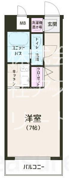エステートモア高宮エスト 205号室 間取り