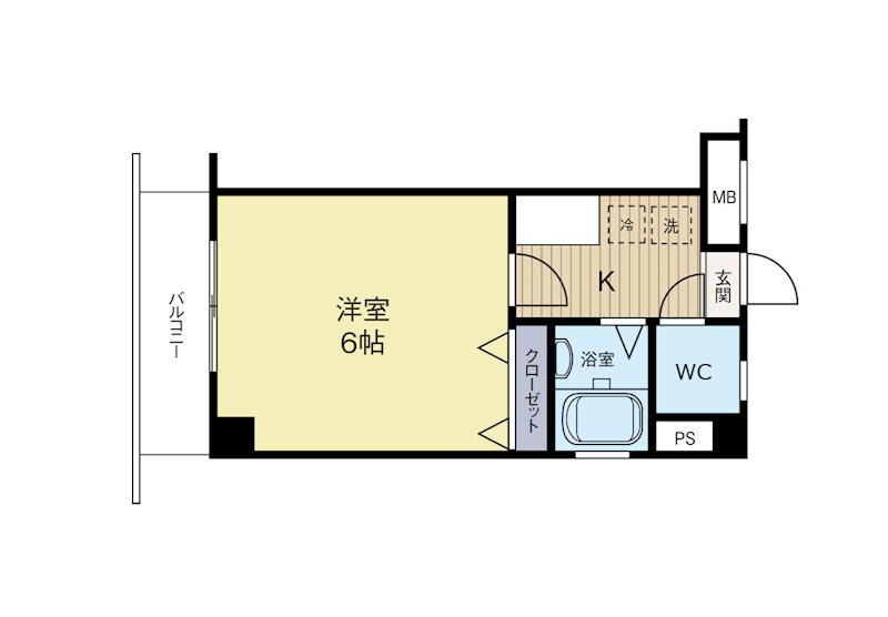 ノーブル美野島 204号室 間取り