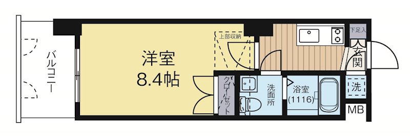 CLUBORIENTNo70HARBORSOUTHTOWER 1625号室 間取り