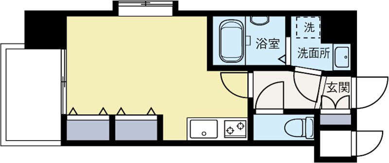 サヴォイ箱崎邸園 606号室 間取り