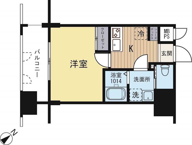 サヴォイエクセルシオール 505号室 間取り