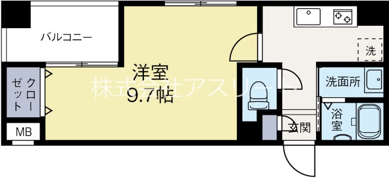 メゾンドソレイユ 301号室 間取り