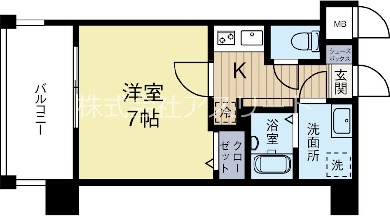 サヴォイラコートワジー 502号室 間取り
