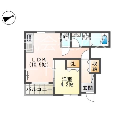 ウノクラシオン 101号室 間取り