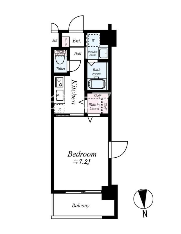 グランフォーレ桜坂ステーションプラザ 610号室 間取り