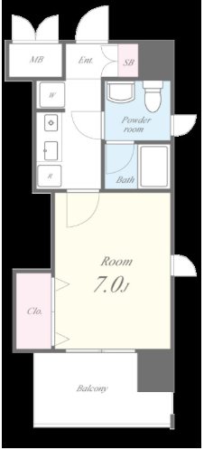 サンスクエア 301号室 間取り