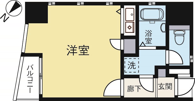 ダイナコート千代県庁口 1303号室 間取り
