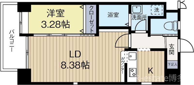 フォレストコート住吉 603号室 間取り