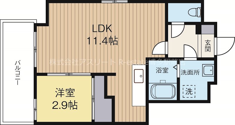 ウインステージ箱崎2 1201号室 間取り