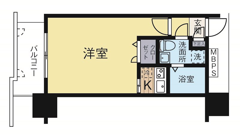 エステートモア天神倶楽部 506号室 間取り
