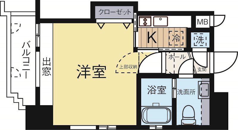 エステートモア大濠公園通り 810号室 間取り