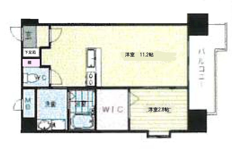 メゾンドラヴィス 205号室 間取り