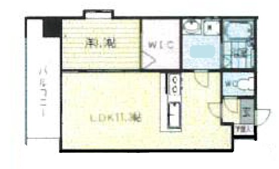 メゾンドラヴィス 1002号室 間取り