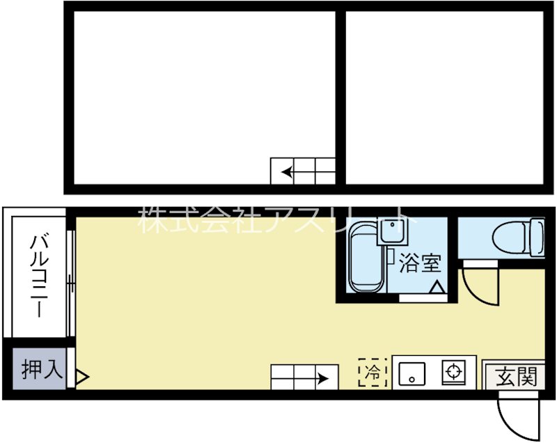 フレグランス博多 205号室 間取り