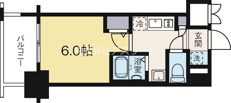 エルプレイス天神南 211号室 間取り