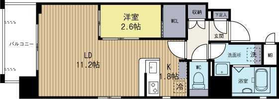 ネストピア博多駅前3 903号室 間取り