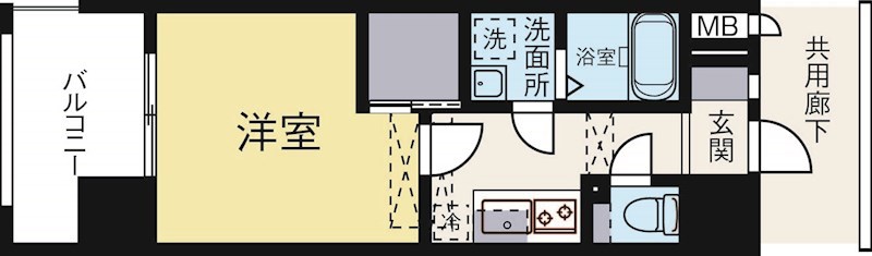 Rupieレジデンス赤坂南 1003号室 間取り
