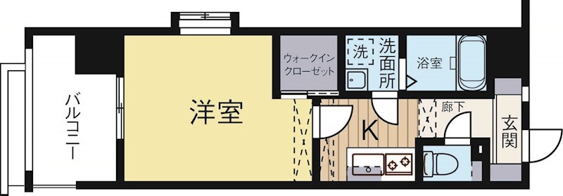 Rupieレジデンス渡辺通 1101号室 間取り